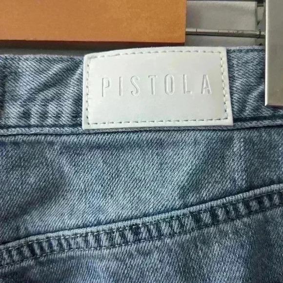 PISTOLA Jeans size 27 women Distressed Blue Color Crop - Picture 7 of 11
